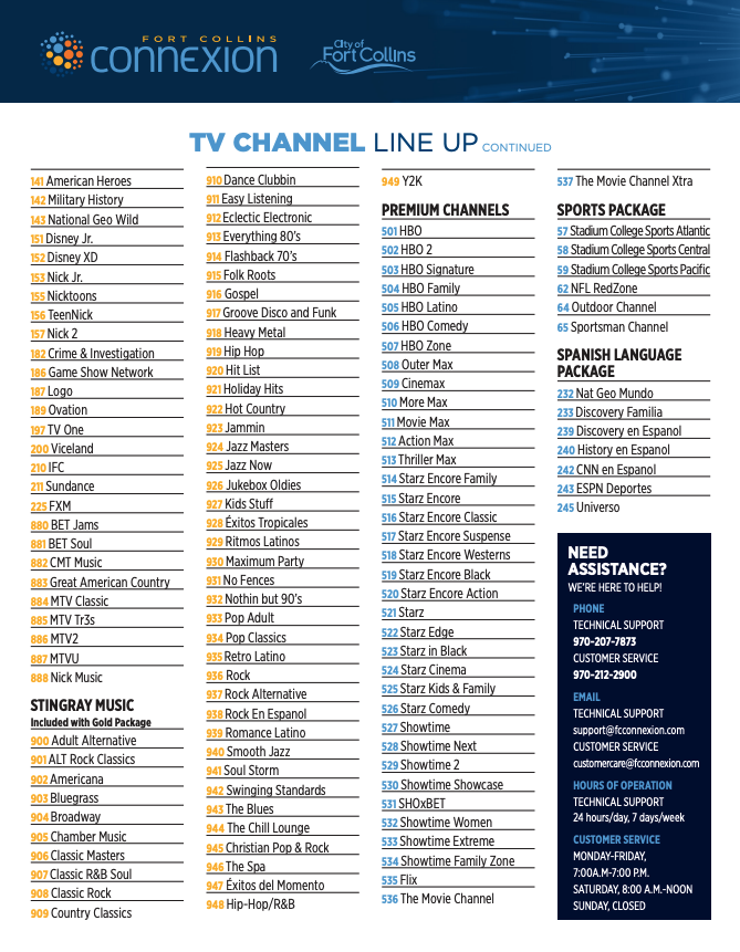 tv channel list #2
