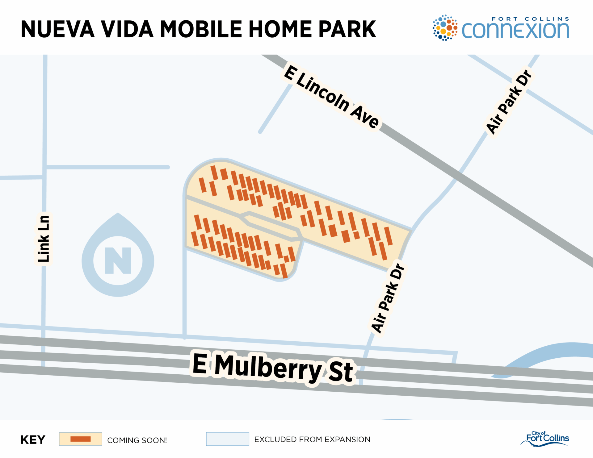 Map of Harmony and Taft in Fort Collins Colorado
